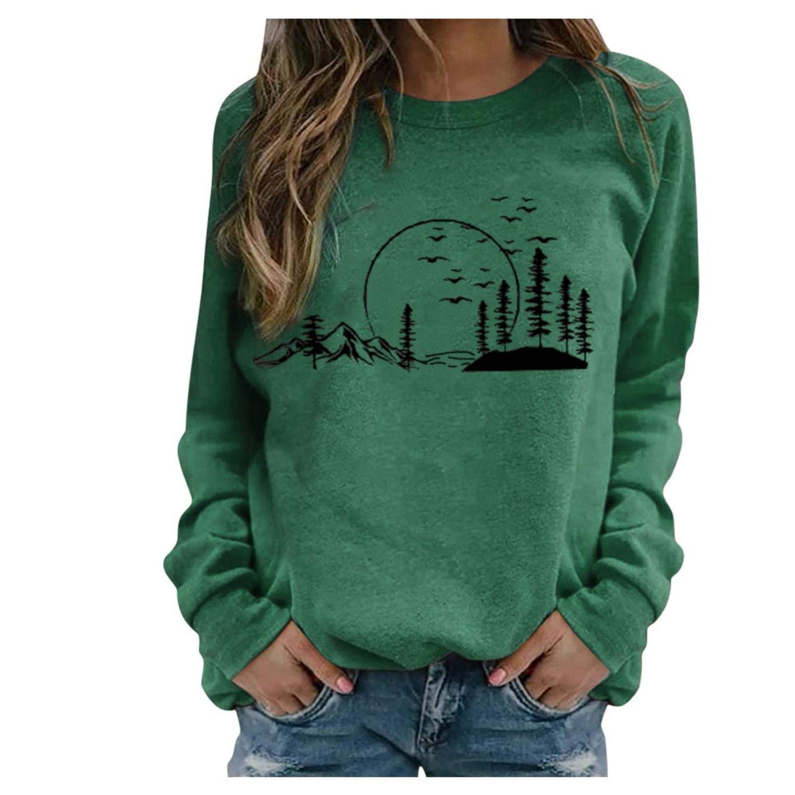 Plus Size Women's Letter Print Sweatshirt - Oversized Long Sleeve Round Neck Casual Loose Tops for Everyday Comfort and Style