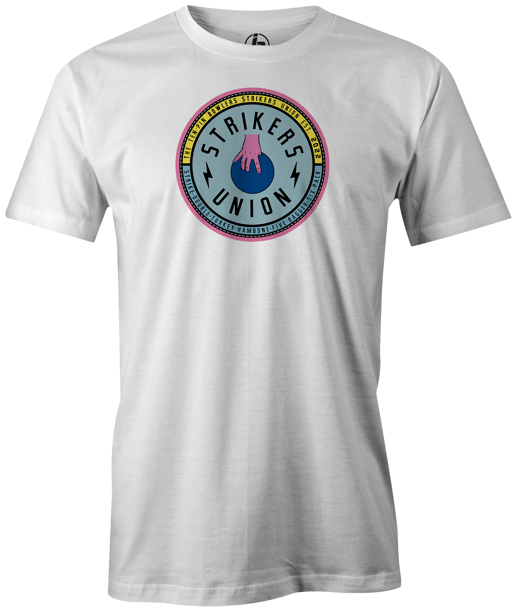 Strikers Union Bowling Shirt - Premium Cotton Bowler Tee for Men & Women - Perfect for Bowling Leagues, Tournaments, and Casual Wear