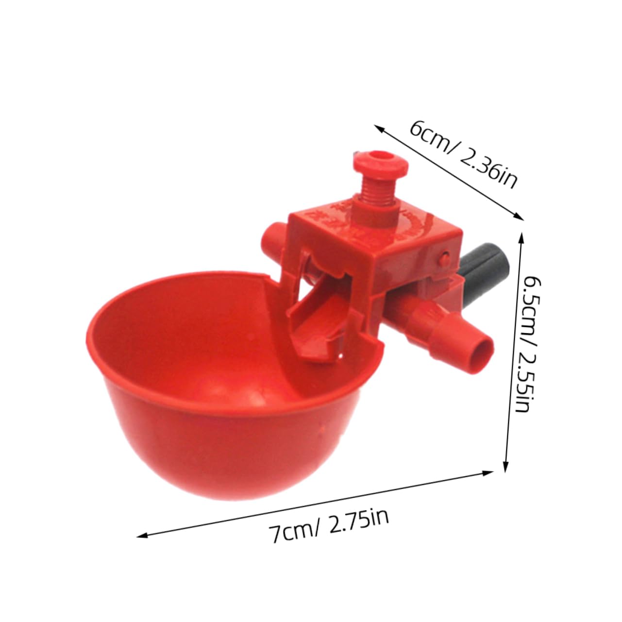 Hemobllo 20pcs Stainless Steel Automatic Poultry Waterer - Quail Coop Fountain, Goose & Pigeon Drinker Bowl for Bird Cage, Chicken Feeder - Durable Red Drinking Cups for Homing Pigeons | Perfect for Backyard Poultry Farming & Bird Keeping
