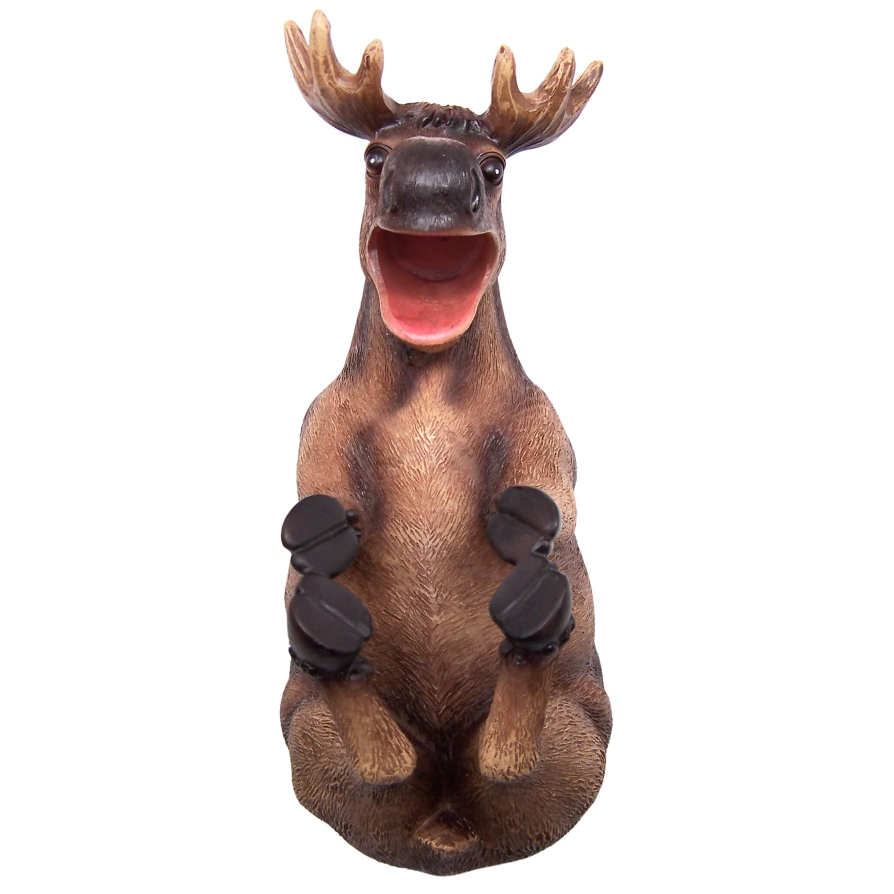 Rustic Moose Wine Bottle Holder - Handcrafted Wooden Wine Rack for Kitchen & Dining Room Decor - Perfect for Wine Storage, Gift Giving & Cabin Decor