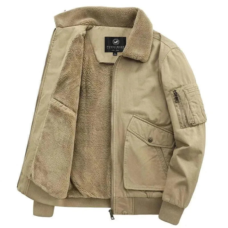 Classic Fleece Men's Winter Jacket - Warm & Cozy Outerwear for Cold Weather - Perfect for Snowboarding, Skiing & Outdoor Adventures