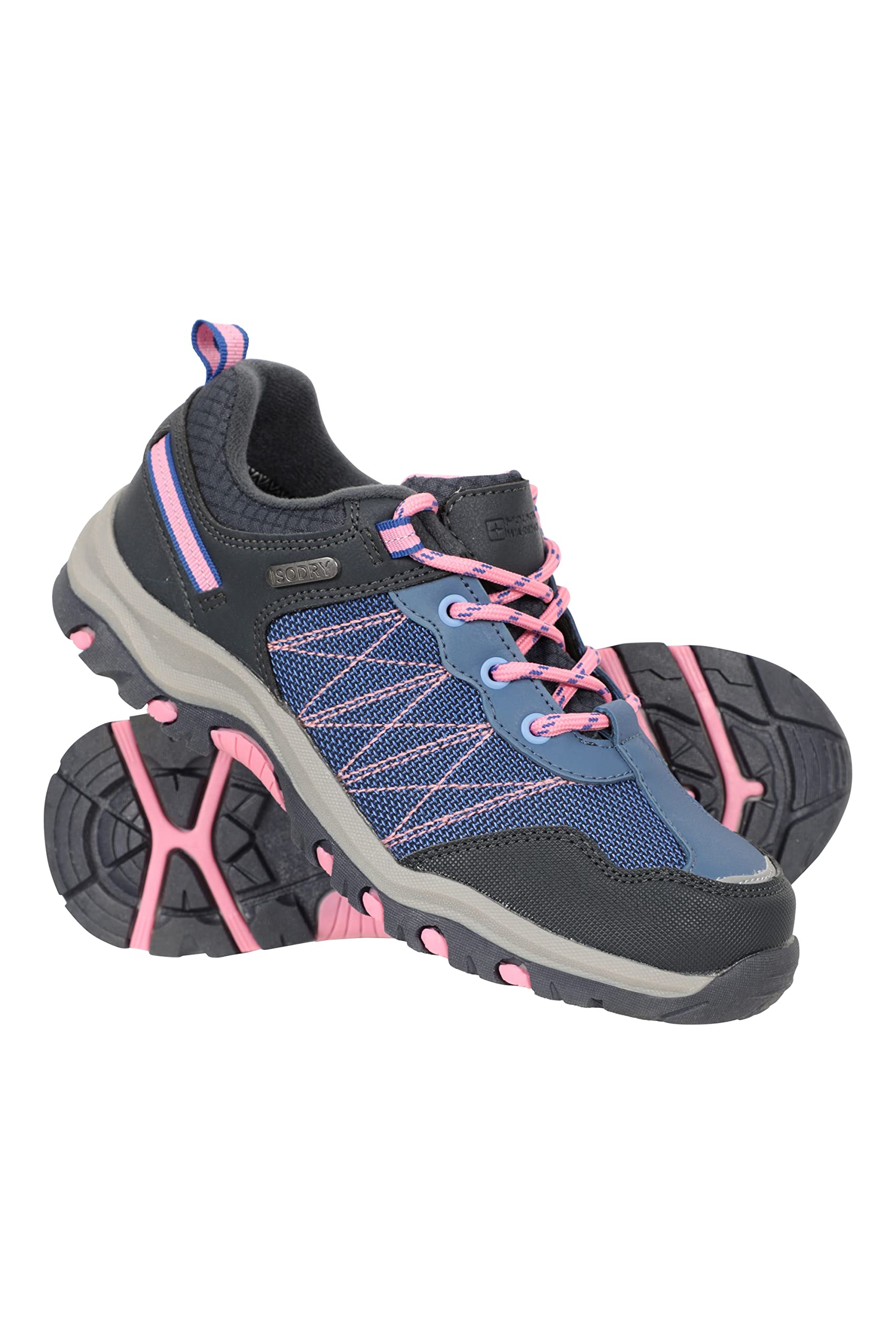 Mountain Warehouse Stampede Kids Waterproof Hiking Shoes - Lightweight Outdoor Boots for Boys & Girls - Perfect for Trail Walking, Camping & Backpacking Adventures