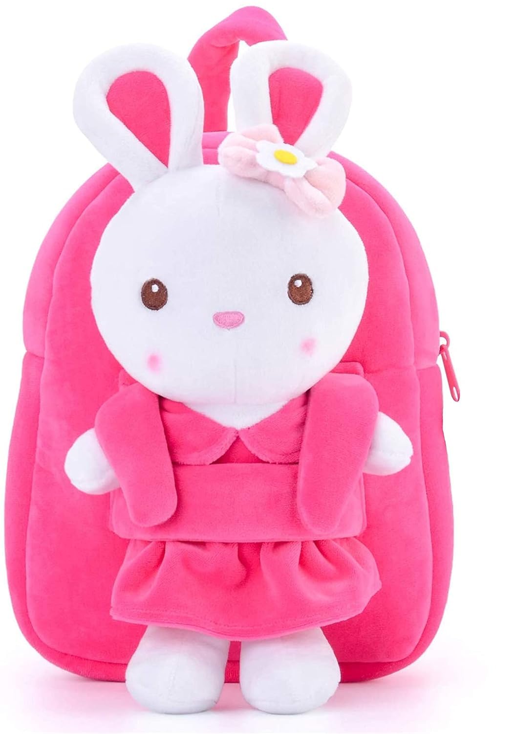 SRT TOYS Kids School Backpack - Soft Plush Teddy Bear Picnic Bag for Boys & Girls (13.4 Inch) with Foam Padding - Perfect for School, Travel & Outdoor Adventures
