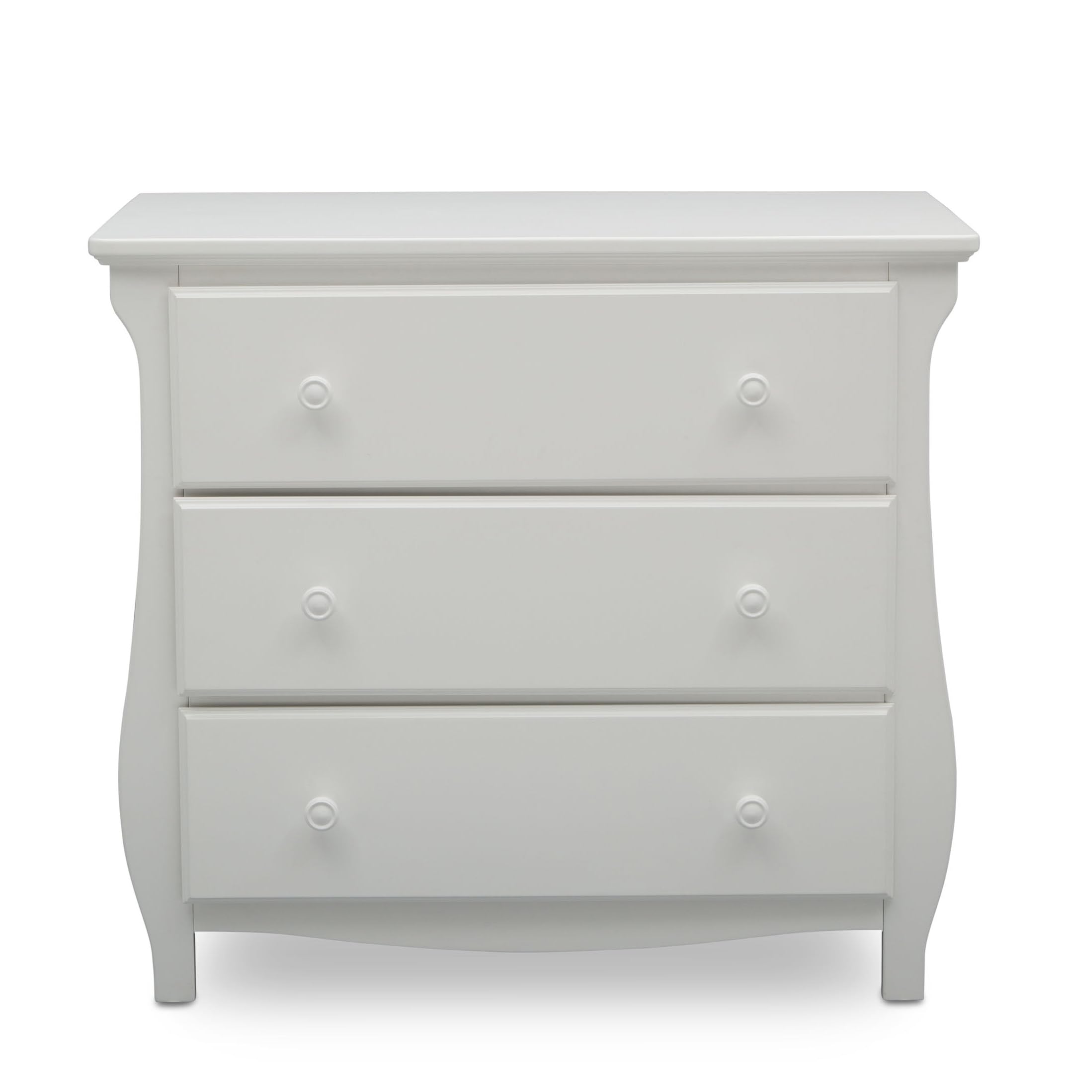 Delta Children Lancaster 3-Drawer Baby Dresser with Changing Table Top | GREENGUARD Gold Certified Nursery Furniture | Safe & Sturdy for Baby's Room (Bianca White) | Perfect for Diaper Changes & Infant Clothing Storage