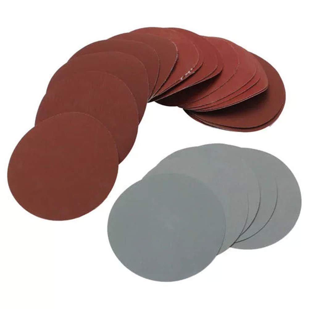 25Pcs 5 Inch Round Hook & Loop Sanding Discs Set - 800/1000/1500/2000/3000 Grit Sandpaper for Wood, Metal & Auto Polishing - Wet Dry Use with Random Orbital Sanders & Polishers