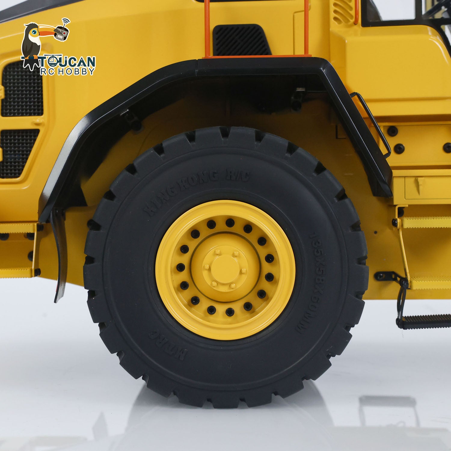 1/14 Scale RC Hydraulic Loader E260L - Metal Remote Control Construction Vehicle with Flysky ST8 Radio, Locking Differential & Fork Coupler - Perfect for Construction Simulation, Backyard Digging & RC Hobby Enthusiasts