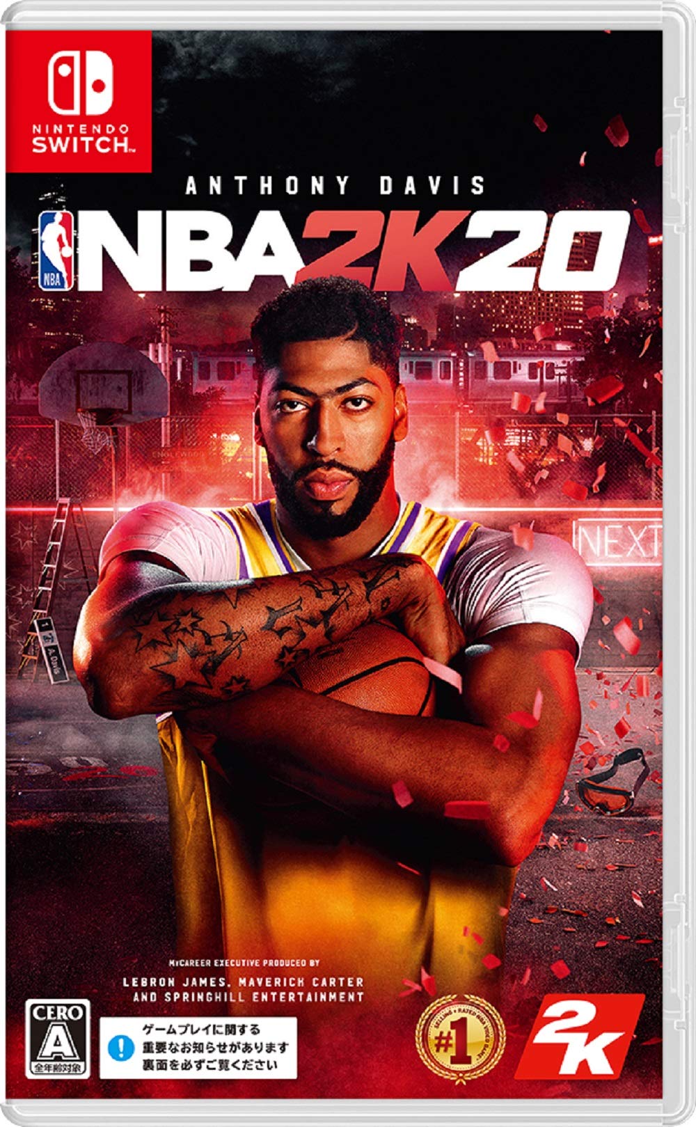 NBA 2K20 for Nintendo Switch - Region Free Japanese Version - Basketball Video Game for Sports Fans - Perfect for Home Entertainment & Competitive Gaming