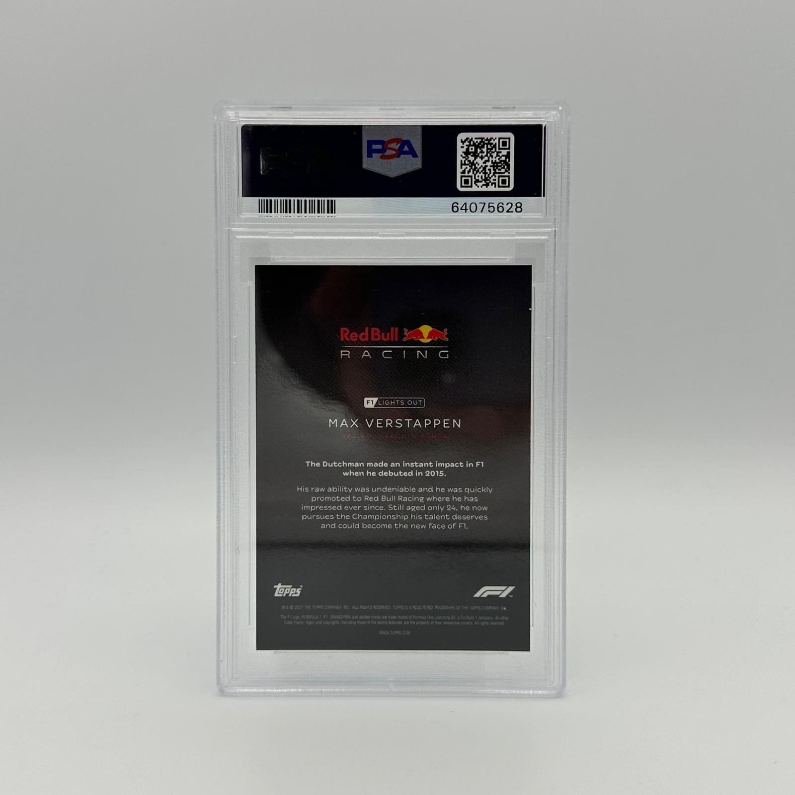 PSA 10 Max Verstappen 2023 F1 Drivers Base Trading Card - Rare Collectible for Sports Memorabilia Fans & Racing Enthusiasts - Perfect for Display, Investment & Gifts