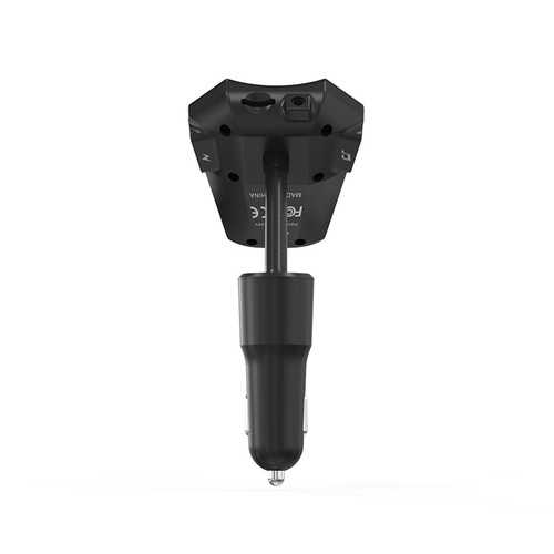 Bakeey M7 Bluetooth FM Transmitter & Dual USB Car Charger - Compatible with iPhone X/8/8 Plus, Samsung S9/S8, Xiaomi Mi5 - Hands-Free Calling & Music Streaming for Road Trips & Commuting