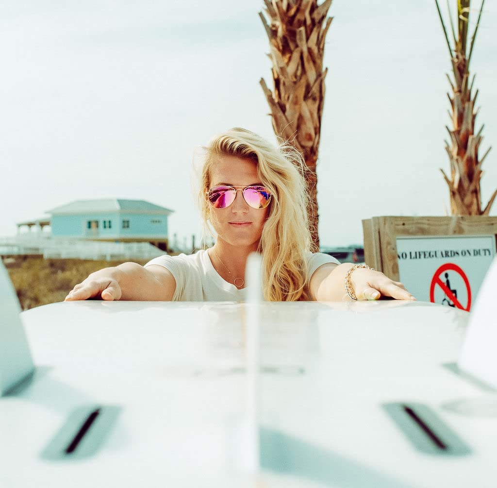 NECTAR Classic Polarized Sunglasses for Men & Women - 100% UV Protection Metal Frame Aviator Style - Perfect for Driving, Beach & Outdoor Activities