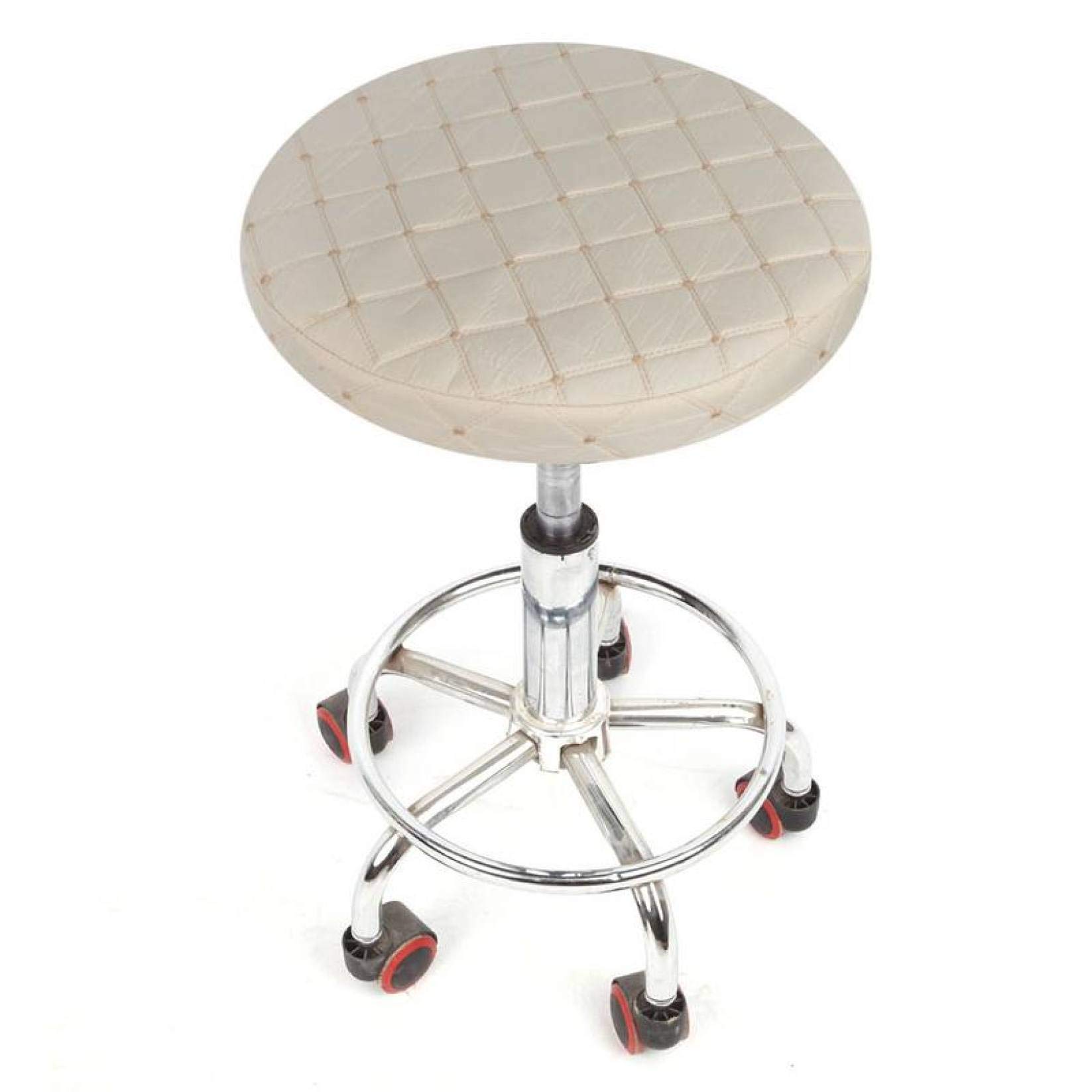 KKONION Stretch Removable Round Chair Cover - Spandex Elastic Bar Stool Slipcover - Universal Dustproof Seat Cushion Cover for Dining, Kitchen, Office & Patio Furniture Protection
