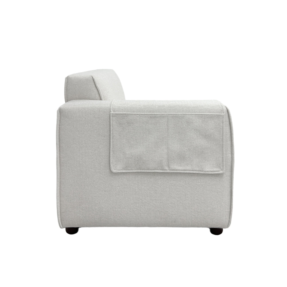 Bruno Left Arm Modular Chair - Ergonomic Office Chair with Adjustable Height & Lumbar Support - Perfect for Home Office, Gaming & Workspace