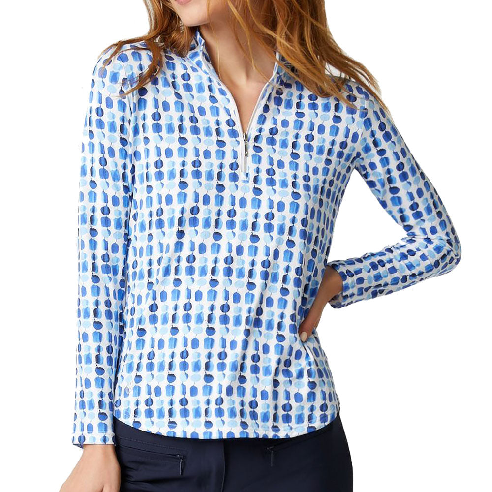 GGBlue Georgia Ice Women's Long Sleeve Golf Shirt - Moisture Wicking & UV Protection - Perfect for Golf, Tennis & Outdoor Activities