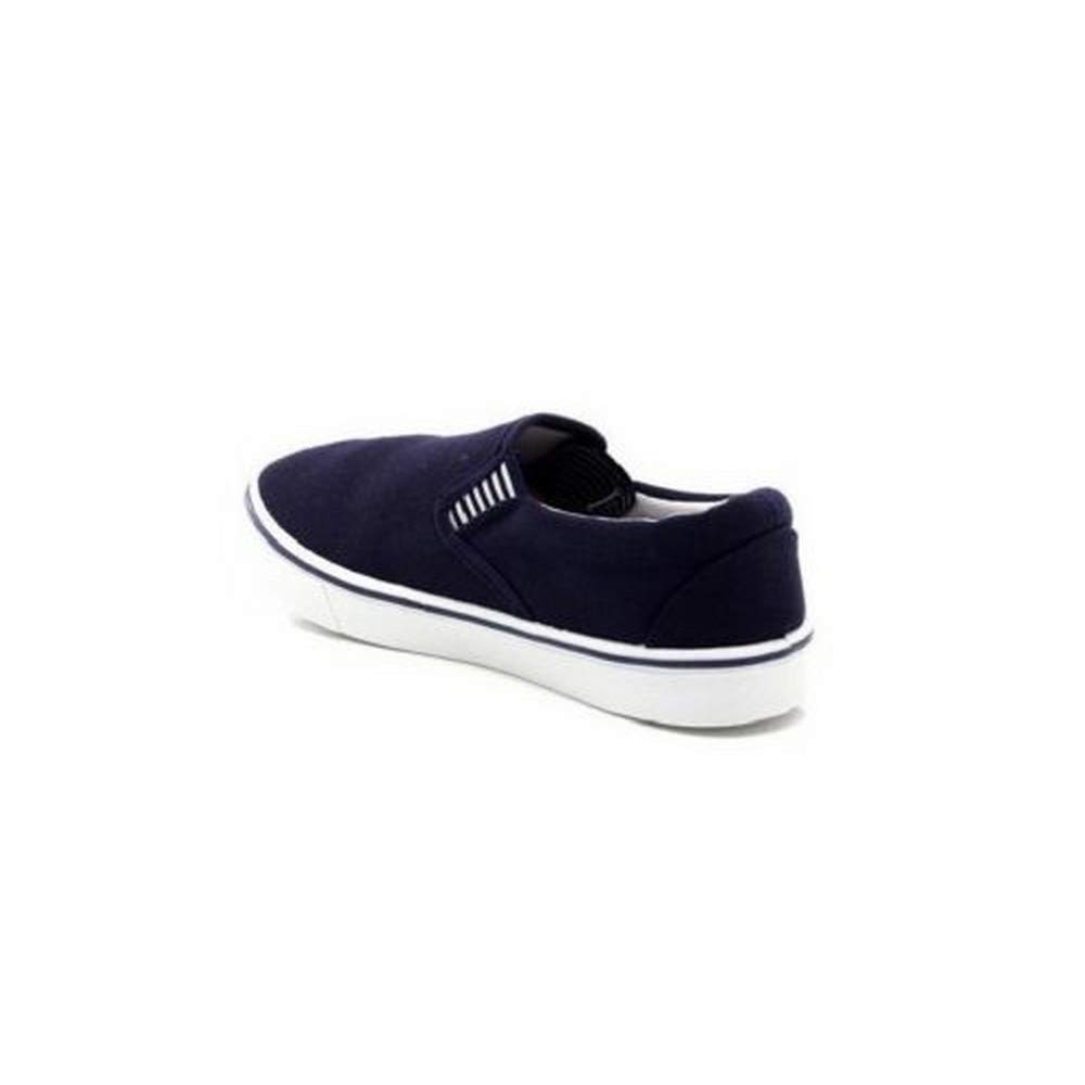 Men's Canvas Boat Shoes with Gusset - Comfortable Casual Deck Shoes for Sailing, Yachting & Summer Wear