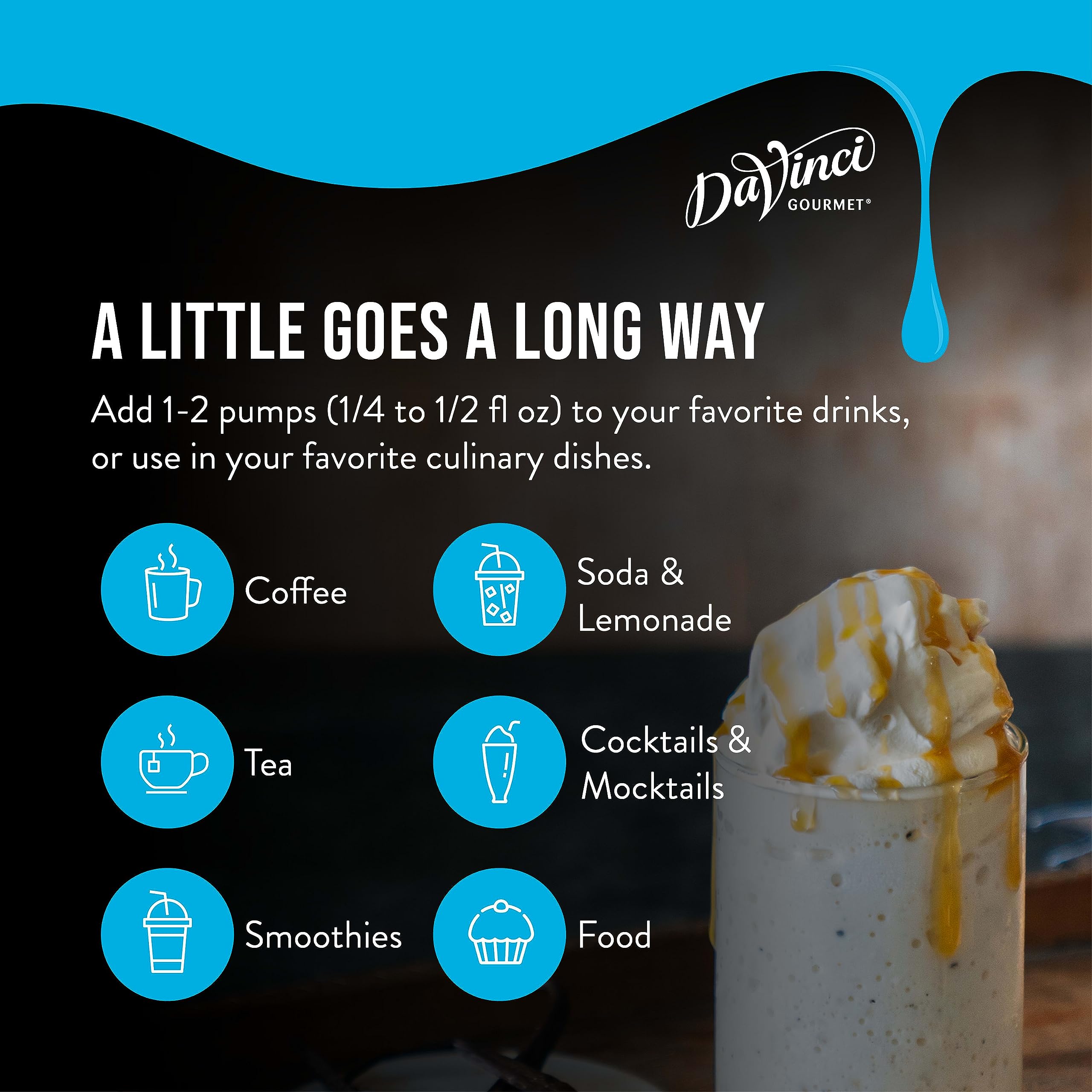 DaVinci Gourmet Sugar-Free Cookie Dough Syrup 25.4oz (750ml) - Low Calorie Flavoring for Coffee, Baking & Desserts - Keto Friendly, Vegan Syrup for Pancakes, Waffles & Ice Cream Toppings