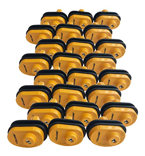 24 Pack Premium Keyed Alike Club Brand Gun Trigger Locks - High Security Firearm Safety Device for Handguns, Rifles & Shotguns - Perfect for Home Defense, Hunting & Gun Storage