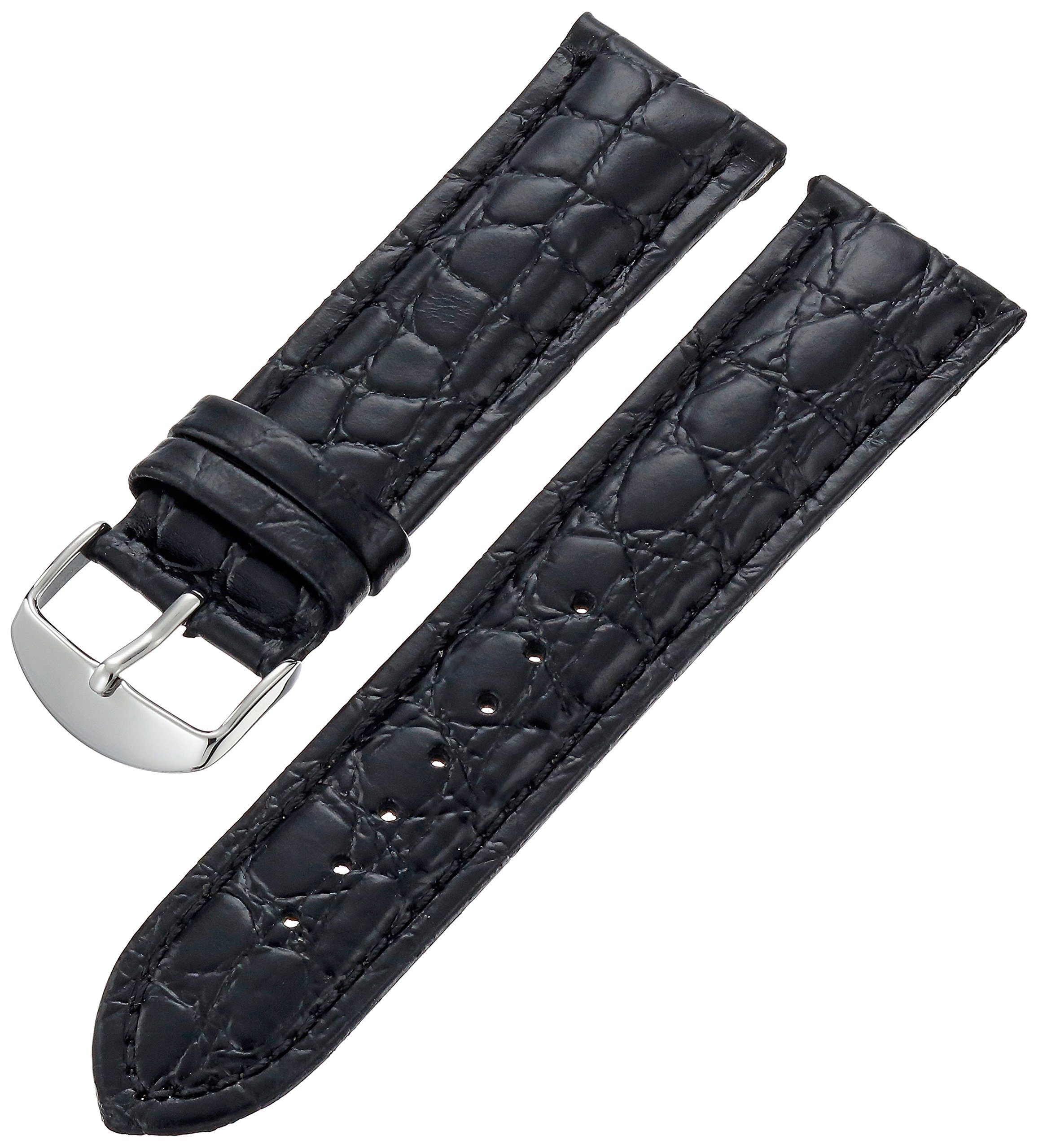Hadley-Roma Genuine Leather Watch Band for Men - MSM907RA-200 - Replacement Strap for Dress Watches & Business Attire