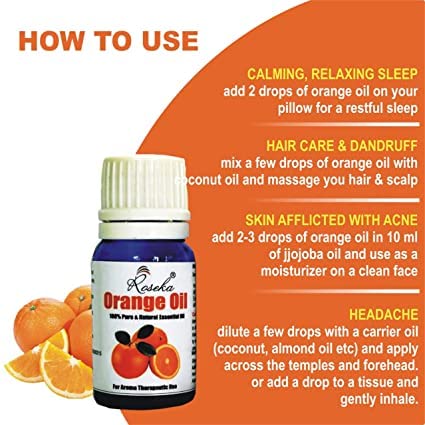 Roseka 100% Pure & Natural Essential Oil Set - Orange, Lemon & Olive Oil Combo (100ml + 10ml + 10ml) | Undiluted Aromatherapy Kit for Diffusers, Massage & Home Relaxation