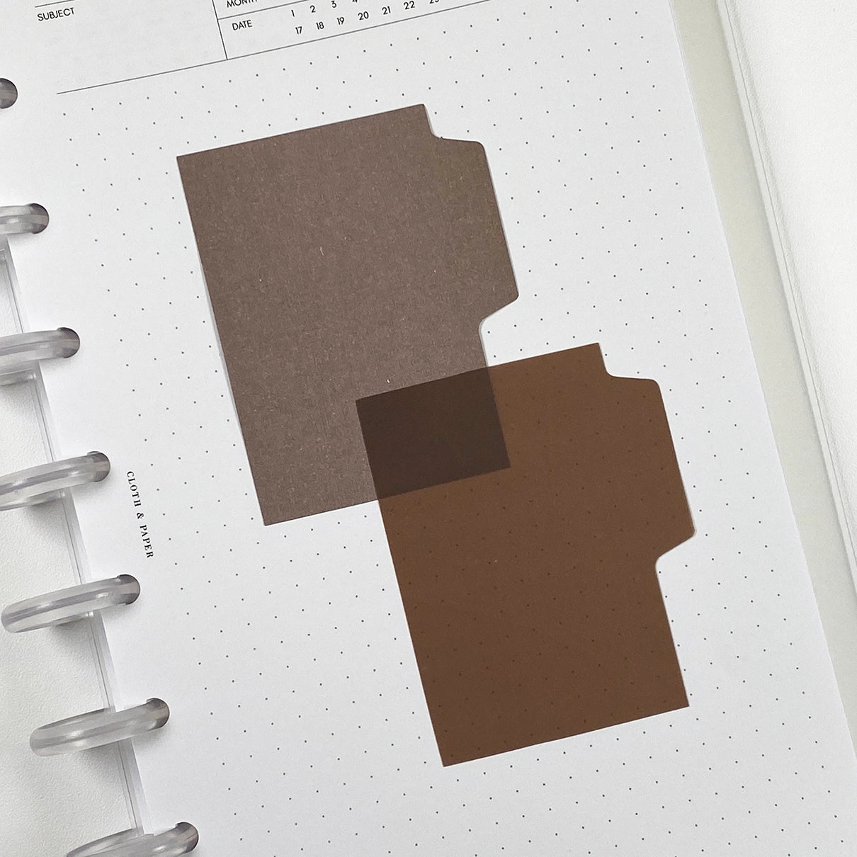 Premium Blank Tab Sticky Note Set - 100-Page Espresso Brown Index Tabs for Office, School & Home Organization - Perfect for Notebooks, Planners & Files
