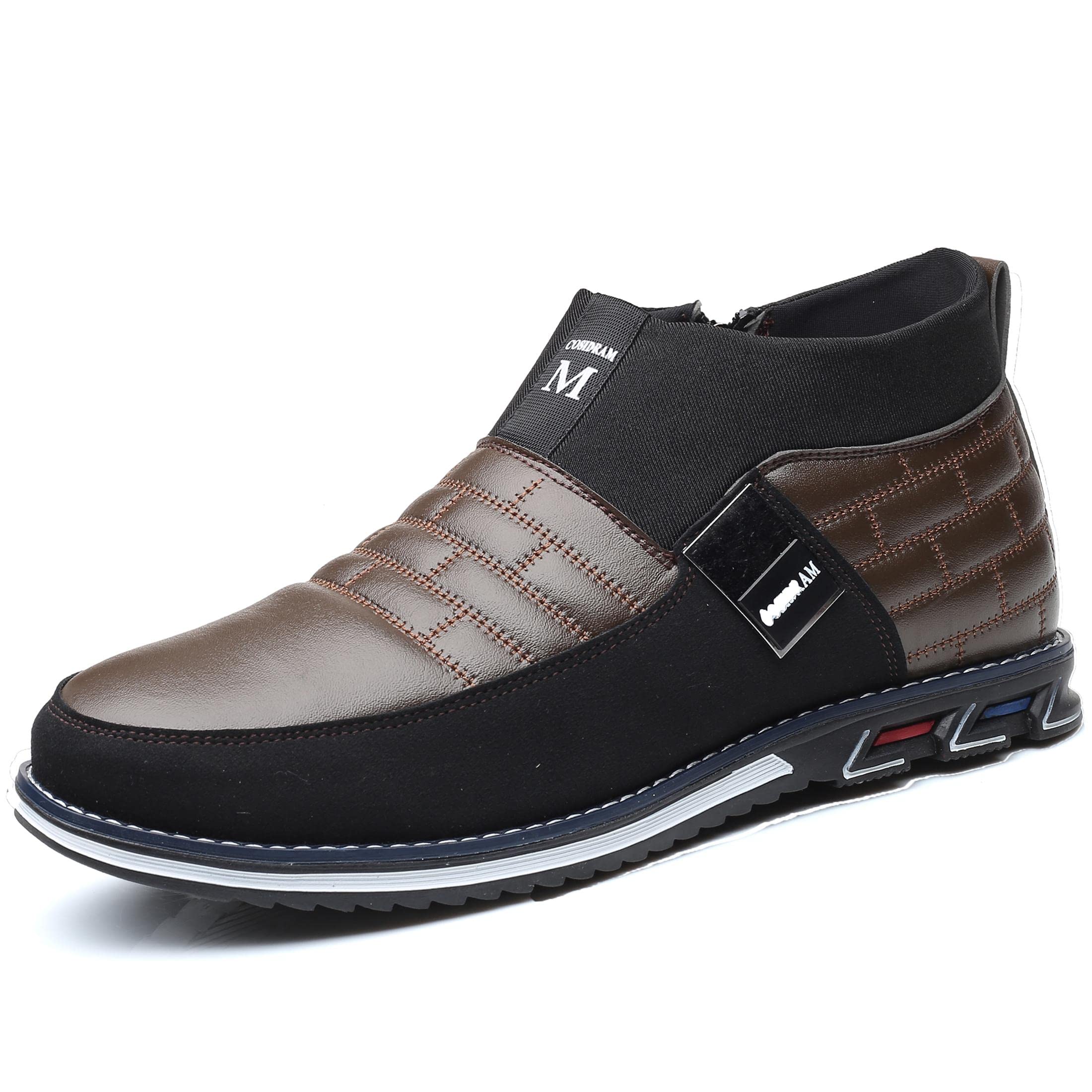 COSIDRAM Men's High-Top Loafers - Comfortable Walking Sneakers & Casual Boots for Men | Perfect for Daily Wear, Office, and Outdoor Activities