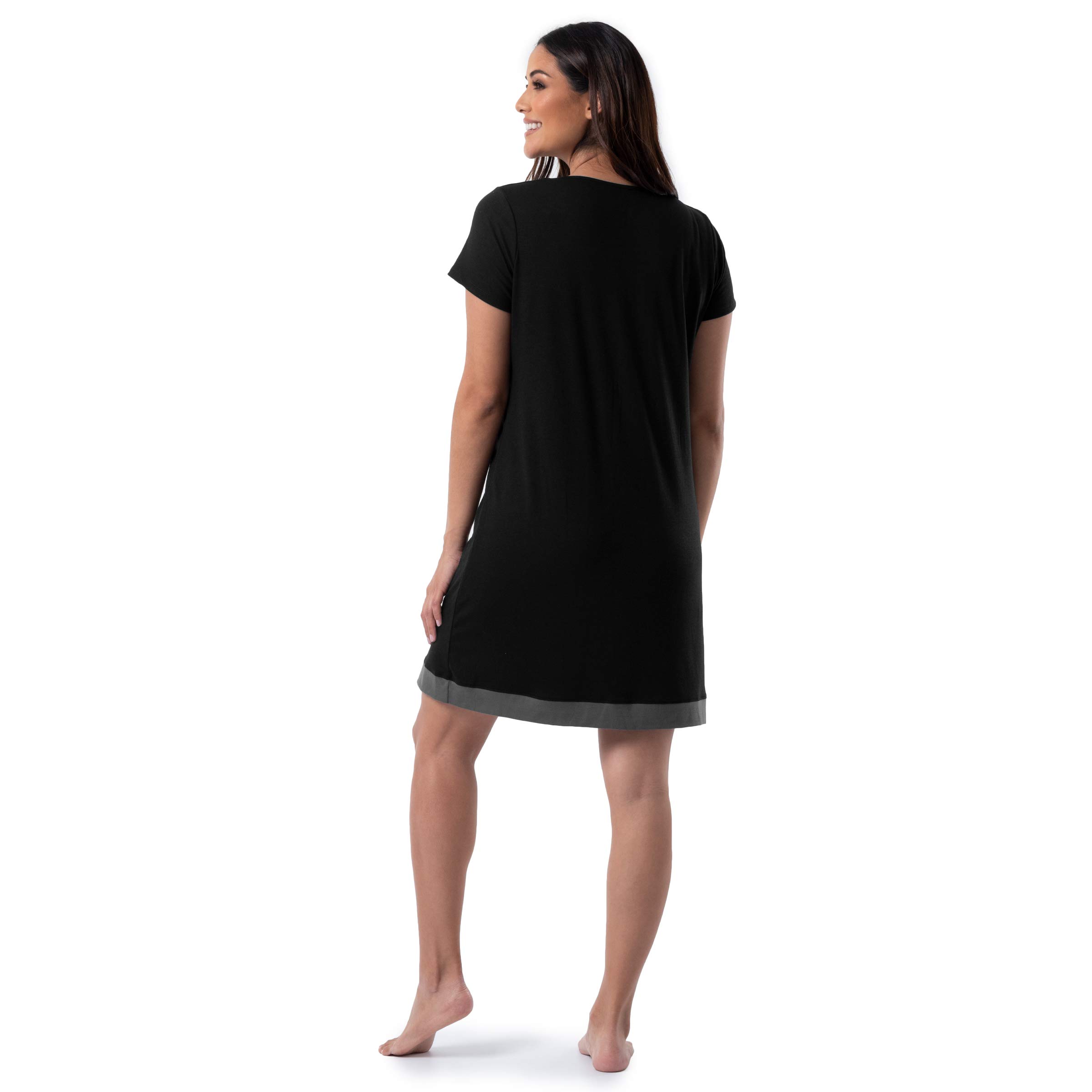 Fruit of the Loom Women's Super Soft Breathable Sleep Shirt - Comfortable Nightwear for Relaxing at Home & Lounging