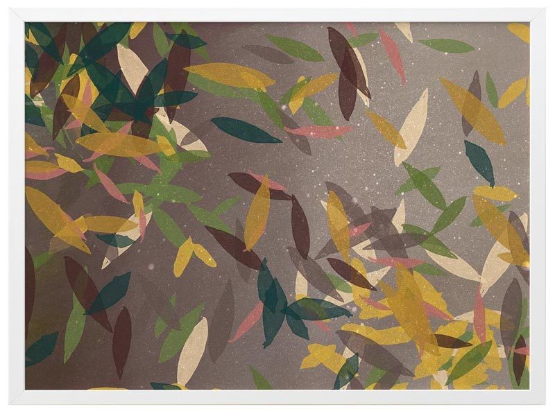 Autumn Rain Framed Art Print - Fall Landscape Wall Decor for Living Room, Bedroom & Office - Perfect for Home and Office Decor