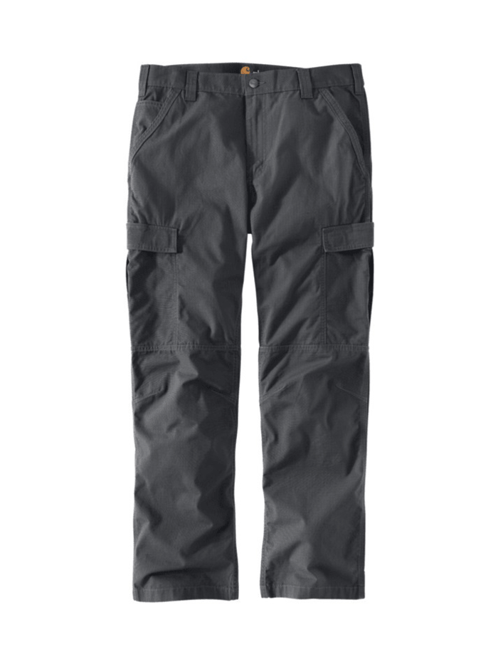 Carhartt 104200 029 Men's Relaxed Fit Ripstop Cargo Work Pants - Durable Shadow Khaki for Construction & Outdoor Jobs | Heavy Duty Workwear for Carpenters, Landscapers & Mechanics