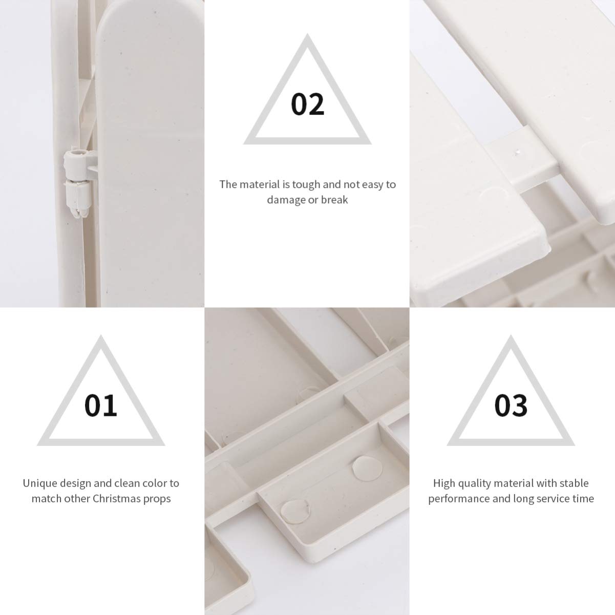 ABOOFAN 10Pcs White Plastic Miniature Fairy Garden Fence - 20X17CM DIY Picket Fence for Dollhouse, Yard, Lawn & Plant Decor | Perfect for Fairy Gardens, Landscape Edging & Home Decoration