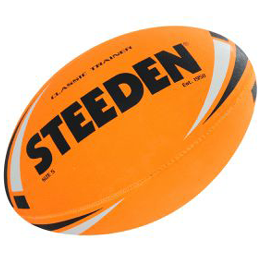 Steeden Classic Trainer League Ball - Premium Rugby Training Ball for Practice & Matches - Perfect for Rugby Training, Games, and Fitness Workouts