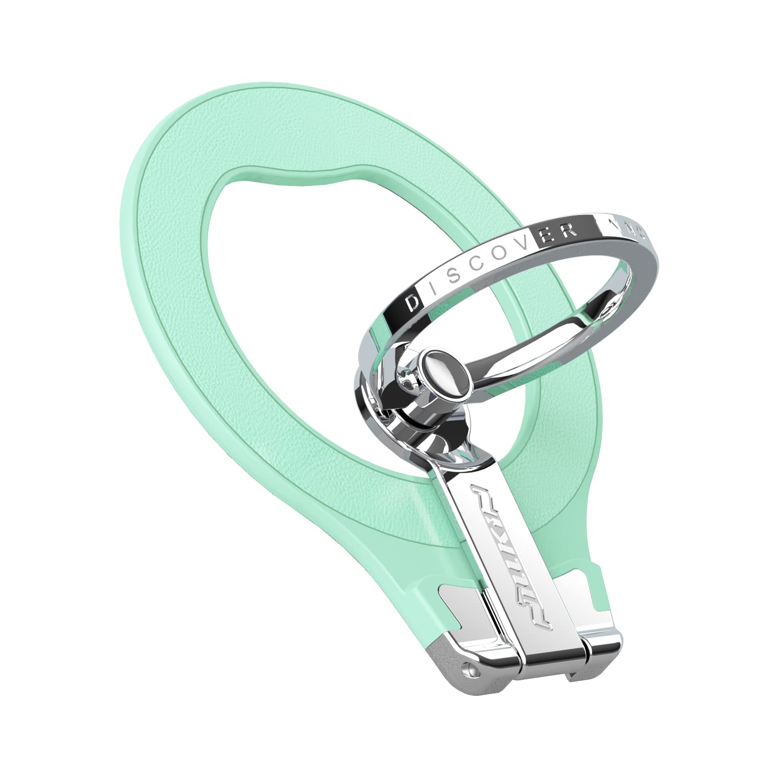Nillkin SnapGrip Mint Green Phone Holder - Adjustable Metal Ring Stand & Kickstand for iPhone 13/13 Pro/13 Mini/XS/11, Samsung S22 Ultra/S22, Pixel 6 - Secure Phone Grip for One-Hand Use, Video Watching & Selfies