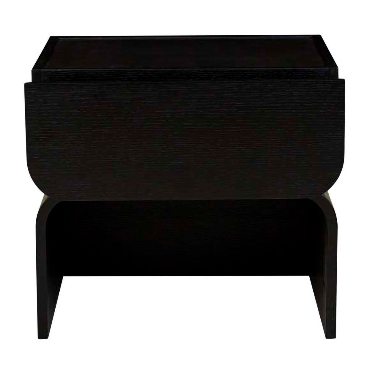 Artie Arc Marble Bedside Table - Modern Nightstand with Marble Top & Wooden Legs for Bedroom, Living Room, or Office - Perfect for Storing Books, Lamps & Bedroom Essentials