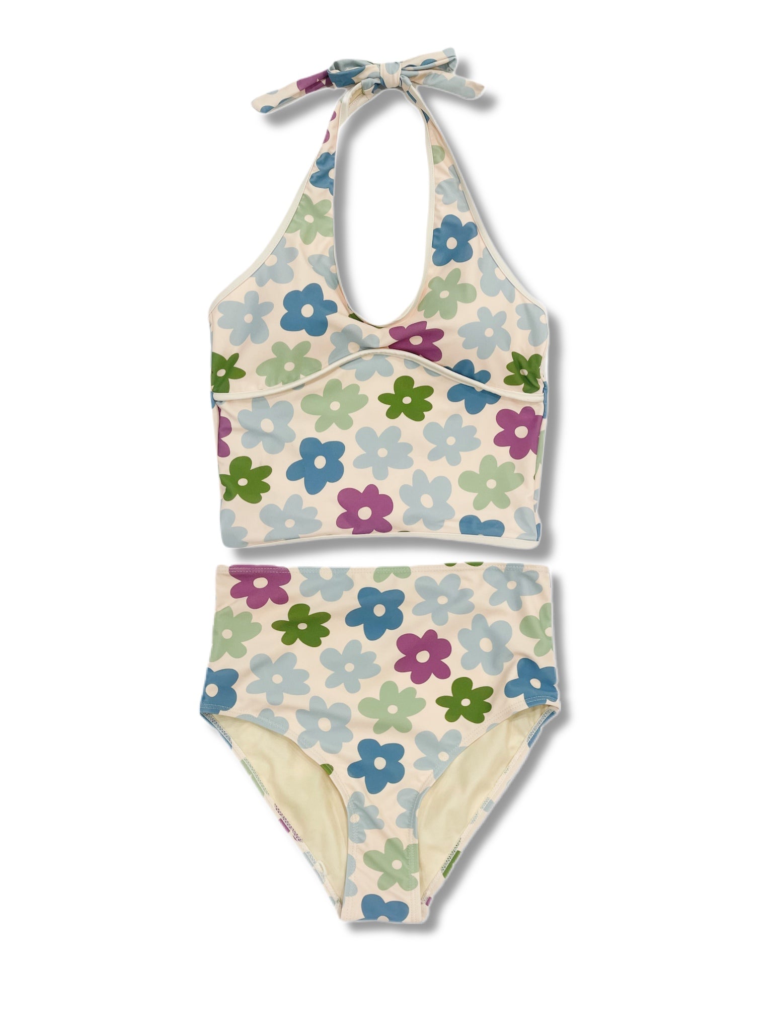 Tween Taylor Floral Halter Tankini Swimsuit for Girls - $52 | Beach, Pool & Summer Vacation Outfit