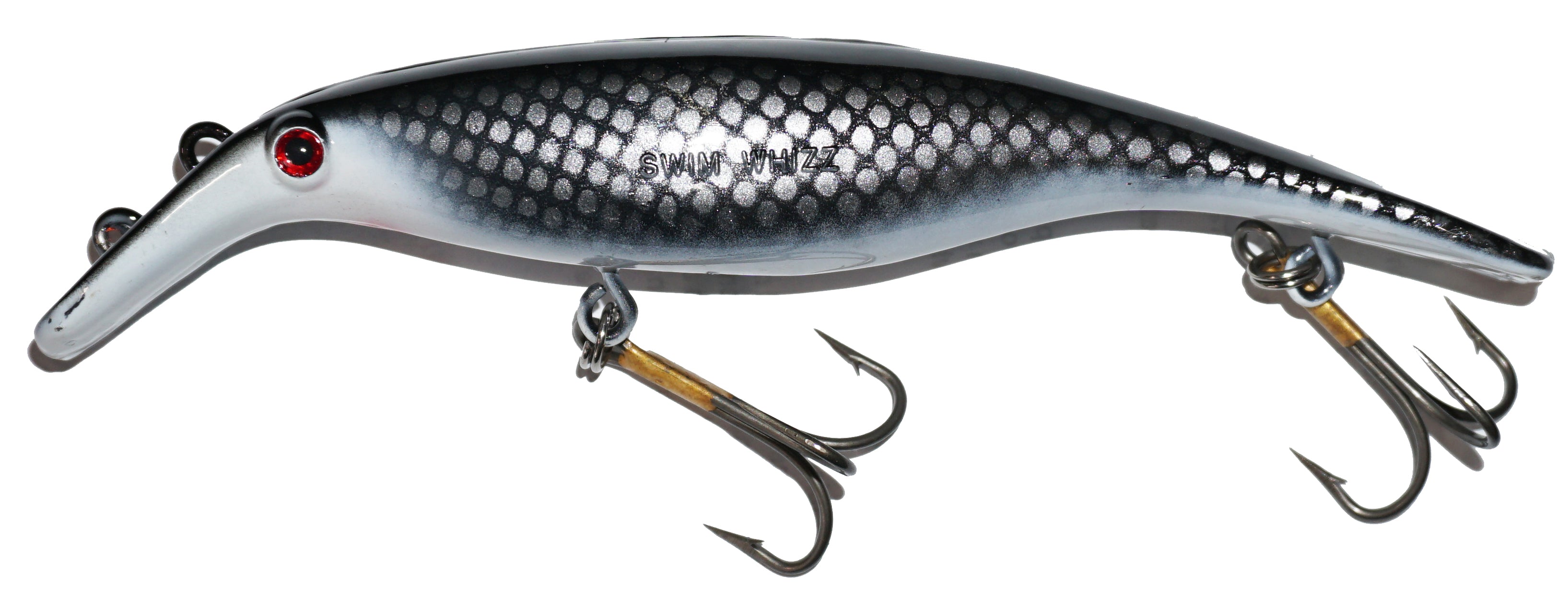 Big Bear Products Swim Whizz 8 Straight Crankbait Fishing Lure - Topwater Bass Fishing Bait for Freshwater & Saltwater - Perfect for Lakes, Rivers, and Ocean Fishing