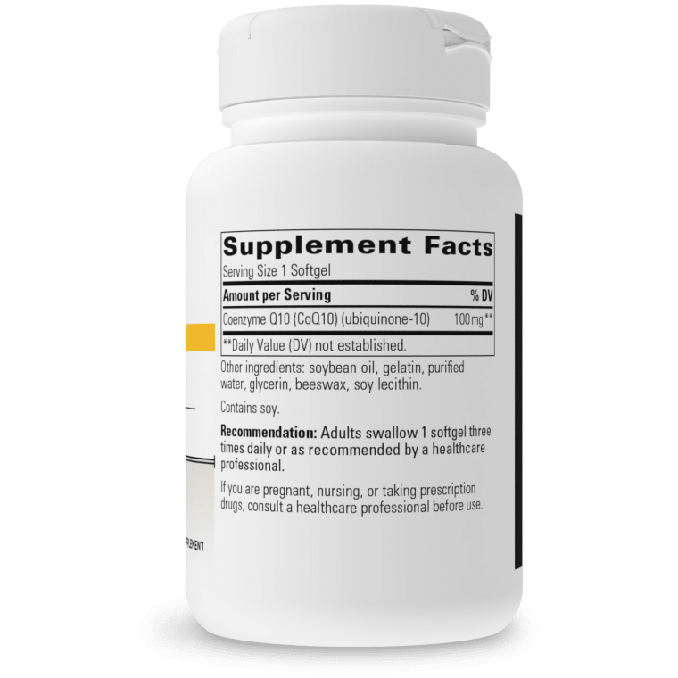 CoQ10 100mg Softgels - 60 Count | Heart Health & Energy Support Supplement | for Adults & Seniors | Supports Cardiovascular Function & Cellular Energy