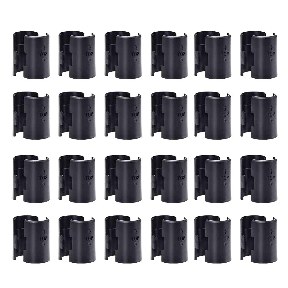 Korty 36 Pairs (72 Pack) Wire Shelf Clips - Heavy Duty Plastic Shelf Lock Clips for 1 Inch Diameter Post Shelving Sleeves | Secure Wire Shelving, Pantry Organization & Garage Storage Solutions