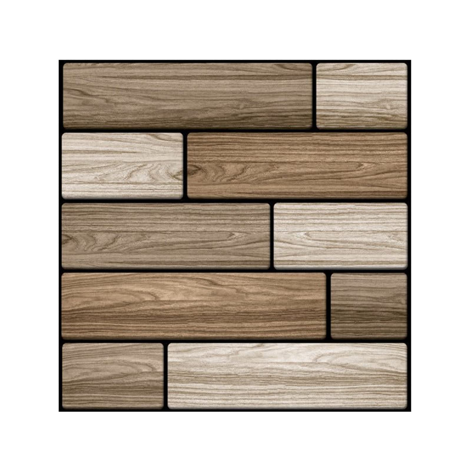 4pcs 3D Peel and Stick Wall Tiles - Waterproof Self-Adhesive Acrylic Mirror Stickers for DIY Home Decor, Bathroom & Kitchen Backsplash, Living Room Wall Decoration (Style A, One Size)