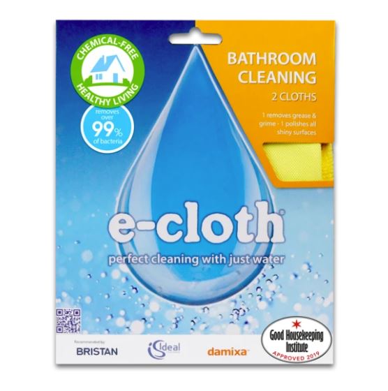 Premium E-Cloth Bathroom Cleaning Kit - Microfiber Towels for Streak-Free Shine - Perfect for Showers, Sinks, Mirrors & Bathroom Surfaces