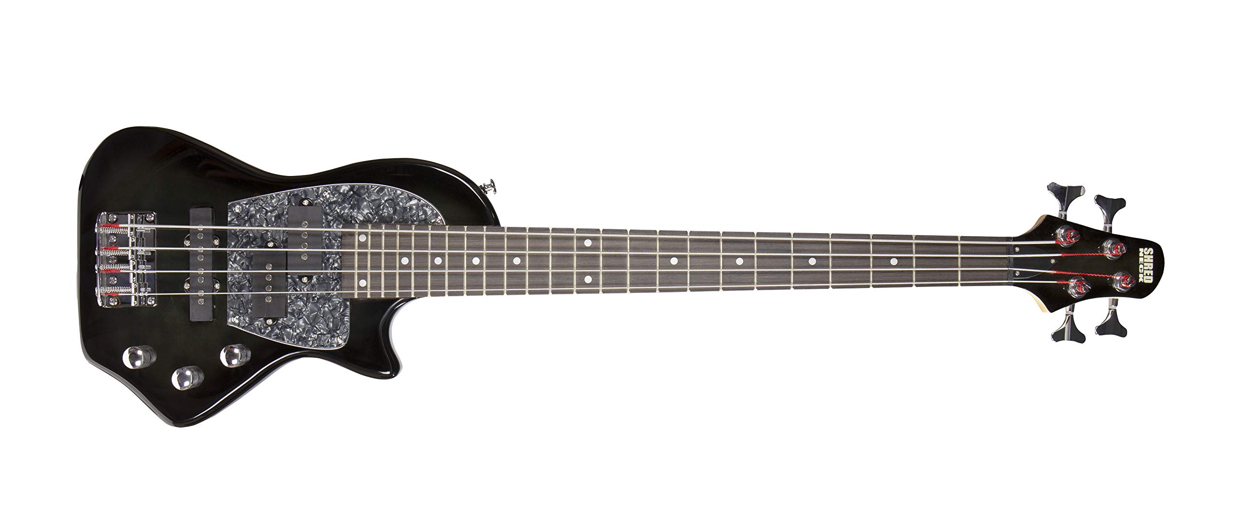 4-String Travel Bass Guitar - Blackburst Finish | Compact & Portable for Musicians on the Go | Perfect for Practice, Travel, and Small Gigs