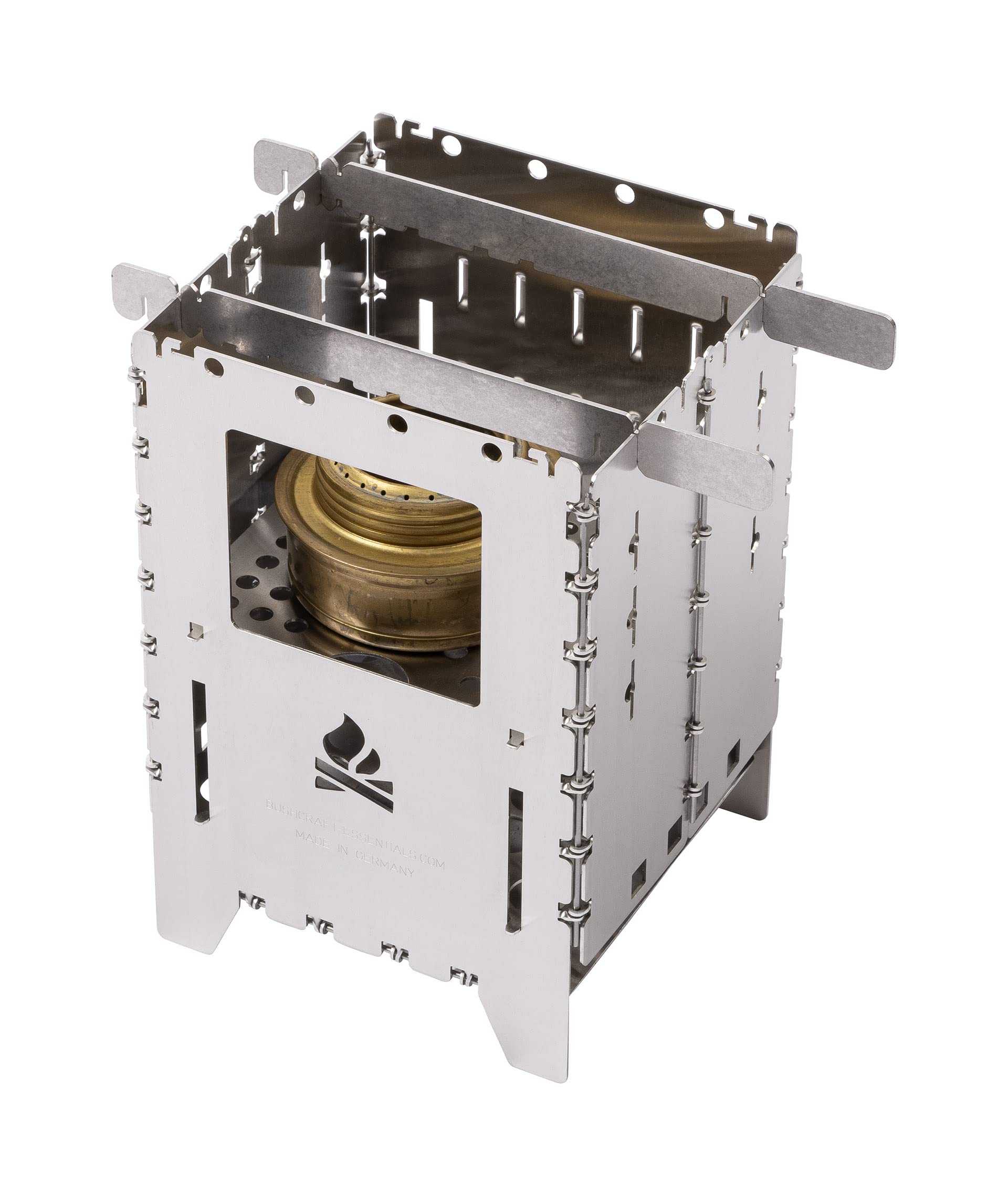 Bushcraft Essentials Wood Stove Bushbox XL Kit - Portable Camping Stove for Outdoor Cooking, Backpacking & Survival Gear