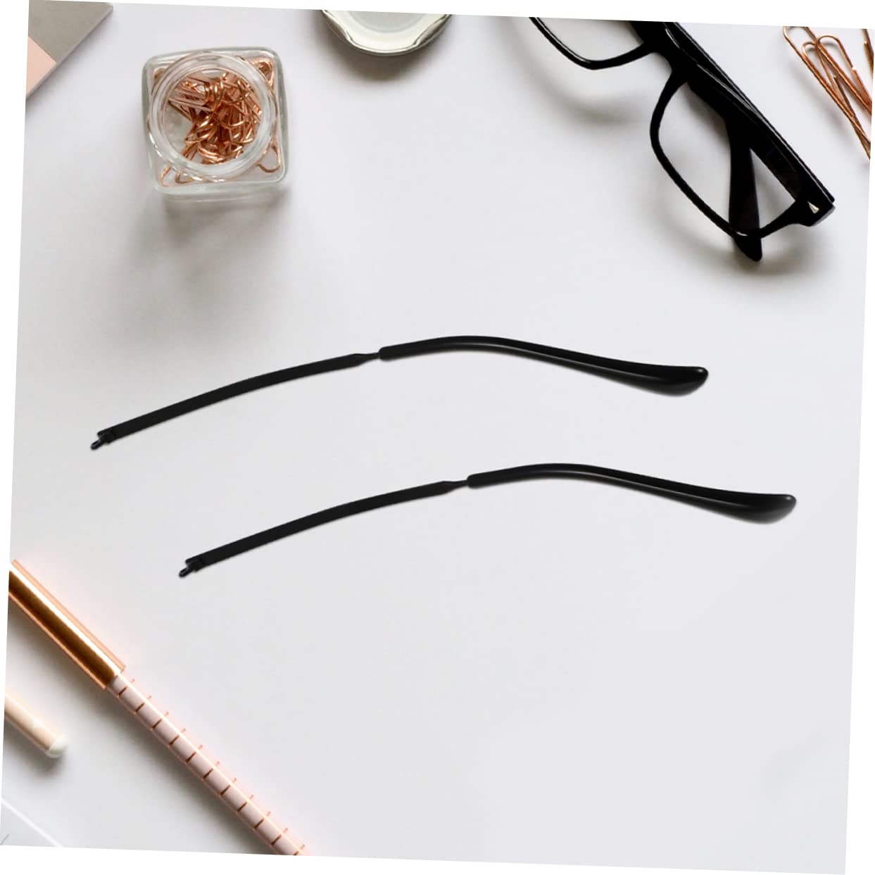 Baluue 2 Pairs Glasses Frame Arm Replacement Kit - Metal Hinge Repair Parts for Eyeglasses, Sunglasses & Reading Glasses | Perfect for Broken Frame Fix at Home, Office or Travel