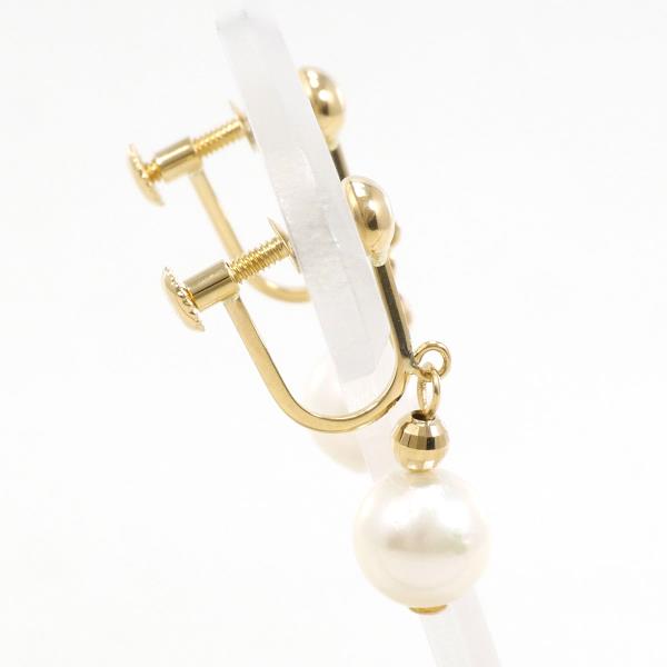 18K Yellow Gold Pearl Earrings for Women – Elegant & Timeless Pearl Jewelry – Perfect for Weddings, Parties & Special Occasions