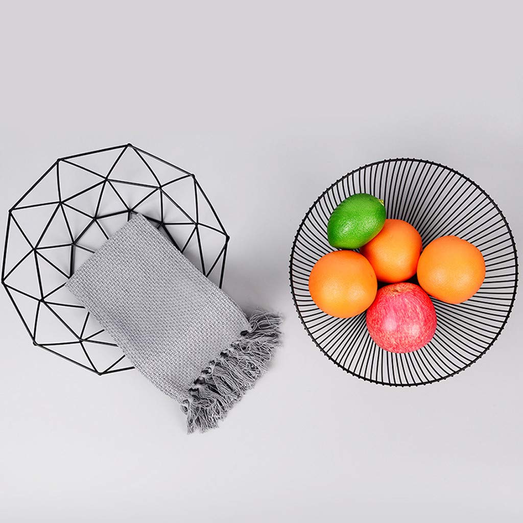 Stainless Steel Fruit Basket Container - Kitchen Drain Rack for Fruits, Vegetables & Snacks | Rust-Proof Wire Mesh Bowl for Countertop Storage & Drying | Perfect for Kitchen, Pantry & Dining Table Organization