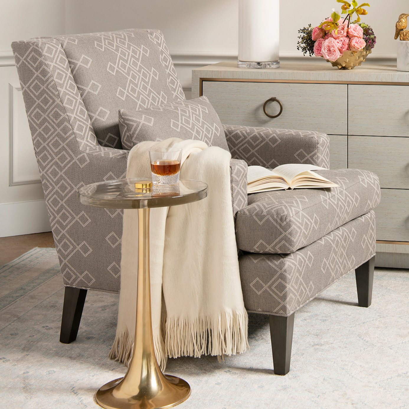 Antonia Side Table - Modern End Table with Storage Shelf for Living Room, Bedroom & Office - Stylish Nightstand & Accent Table for Home Decor