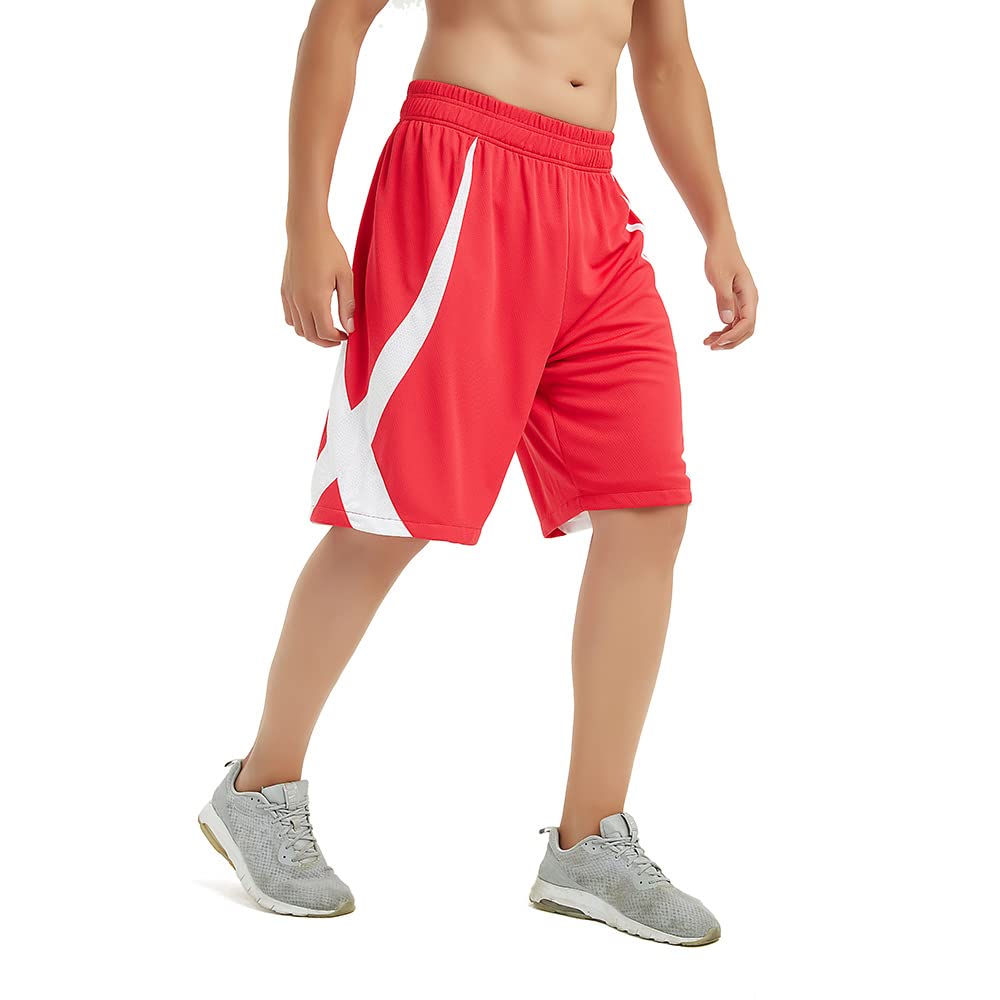 TopTie Men's Lounge Walking Shorts - Comfortable Pajama & Active Athletic Shorts for Casual Wear, Workout, MMA Training & Flag Football - Breathable Lightweight Fabric (No Pockets)