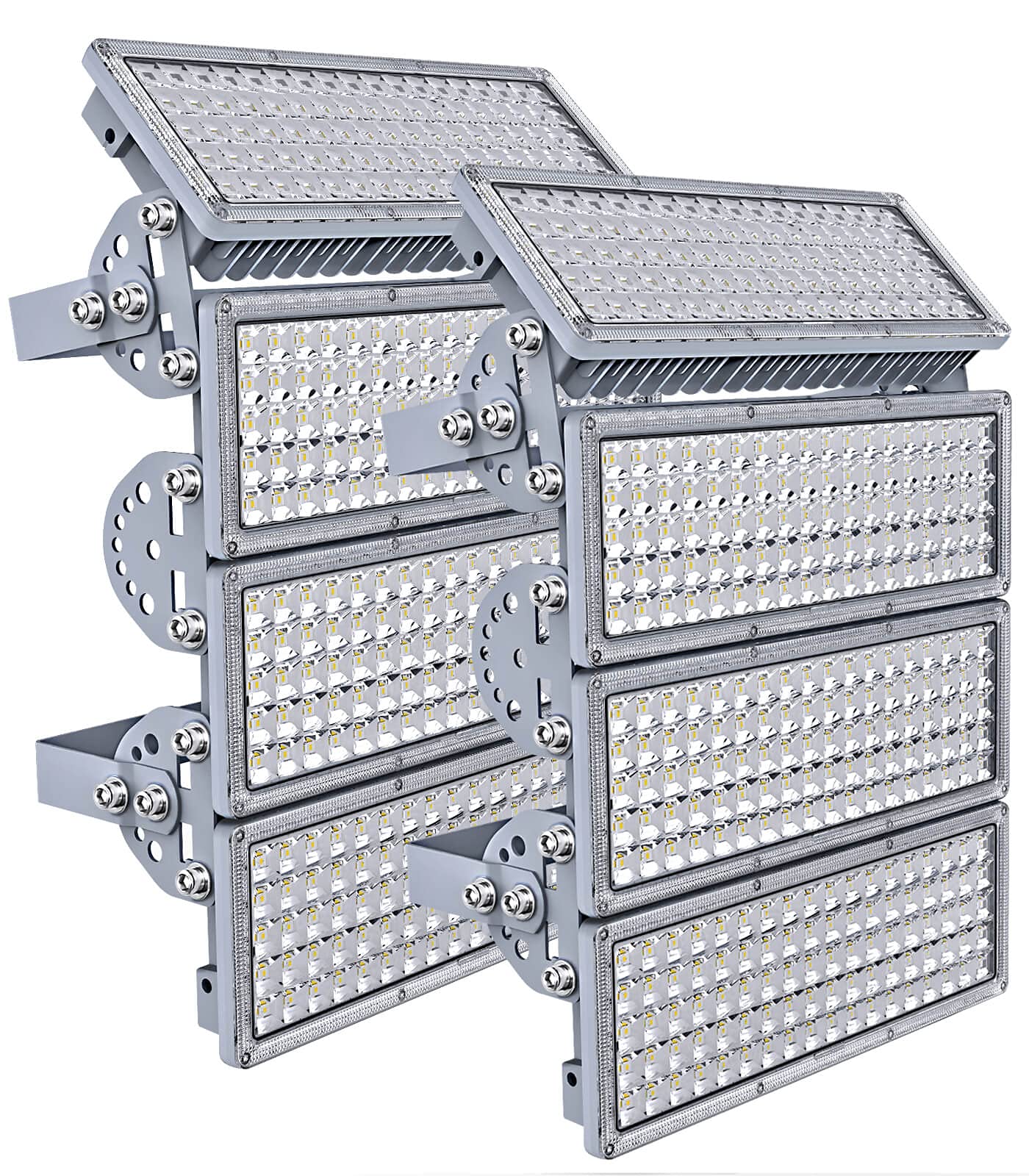 Kekeou 800W LED Stadium Lights Outdoor - 2 Pack 400W Flood Lights with Adjustable Angle, 88,000LM 6500K IP67 Waterproof for Sports Fields, Arenas, Parking Lots & Backyard Lighting