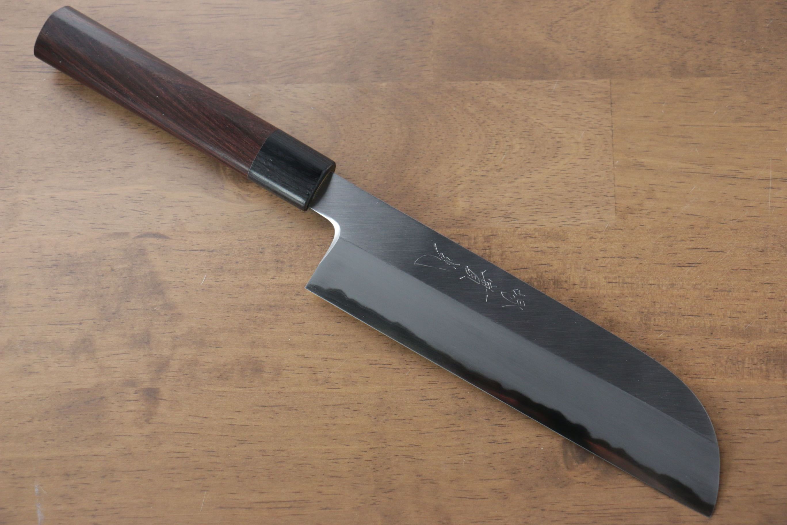 Jikko White Steel No.2 Kamagata Usuba Japanese Chef Knife 195mm with Shitan Handle - Professional Sushi & Vegetable Cutting Tool for Home & Restaurant Use