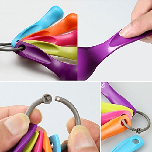 Premium 5-Piece Multicolor Measuring Cups & 5-Piece Spoons Set - 10-Piece Kitchen Combo for Baking, Cooking, and Meal Prep - Durable & Stackable for Easy Storage