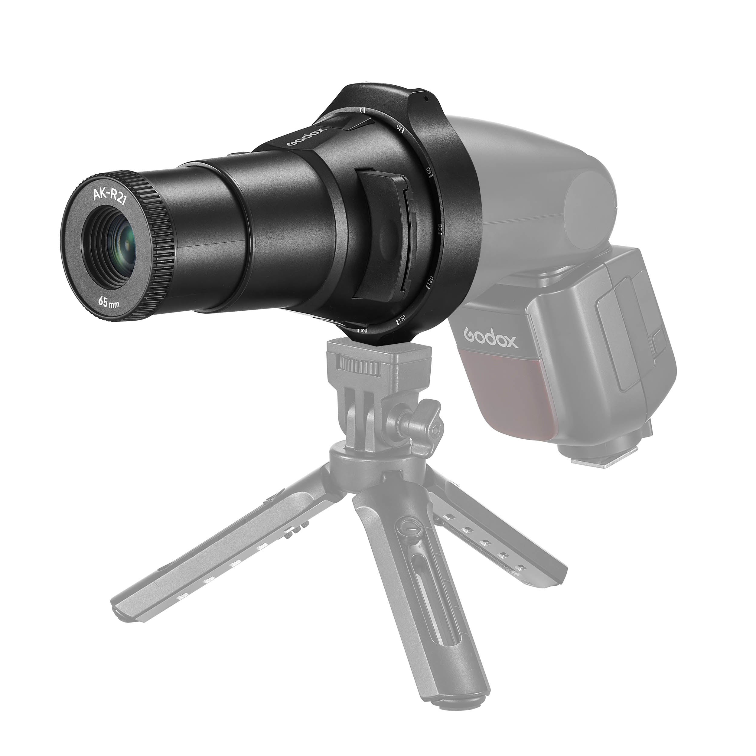 AK R21 Projection Attachment Kit for Roundhead Flashes & Speedlites - Compatible with V1, AD100Pro, AD200Pro & AD200PROII (Includes H200R Attachment) - Perfect for Studio Photography, Portrait Lighting & Creative Effects