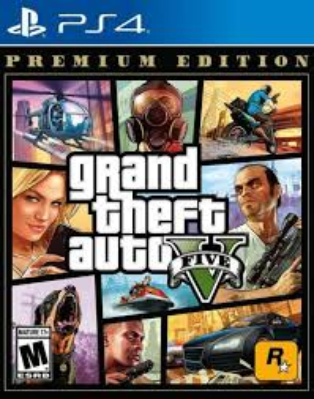 Grand Theft Auto V: Premium Edition for PS4 - Open World Action-Adventure Game | Perfect for Single Player & Multiplayer Gaming
