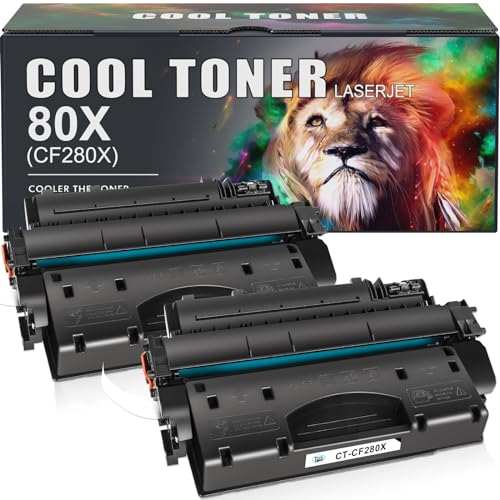 80x toner cartridge 2 black